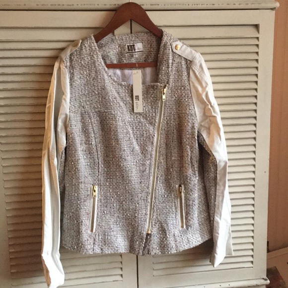 Kut from the Kloth Jackets & Blazers - New kut from the Kloth XL Jacket tweed & leather